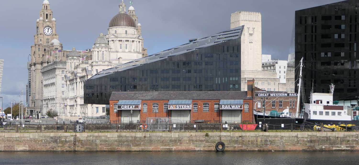 The Liver building Liverpool, taken from the Maritime Museum