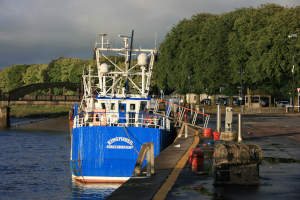 Fishing boat in Kirkcudbright harbour