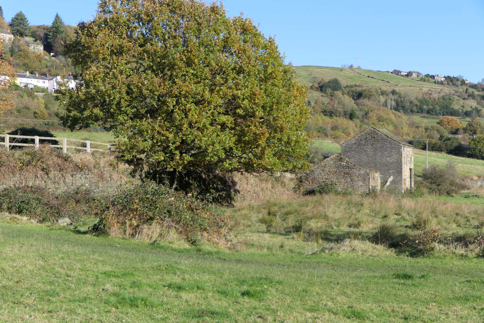 Old barn near the canal