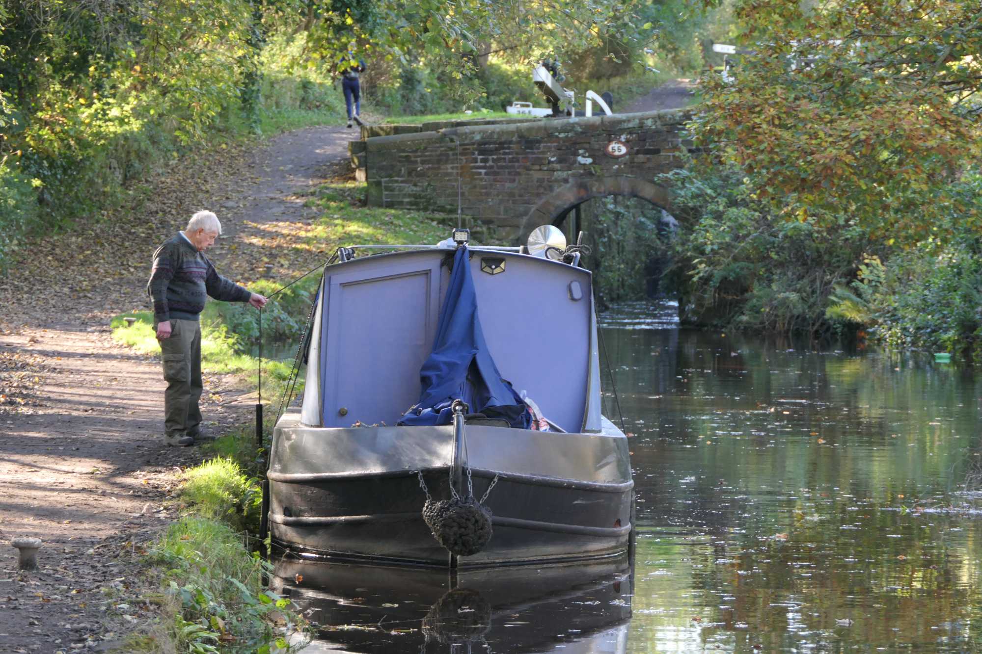 Narrow Boat by Lock 35E