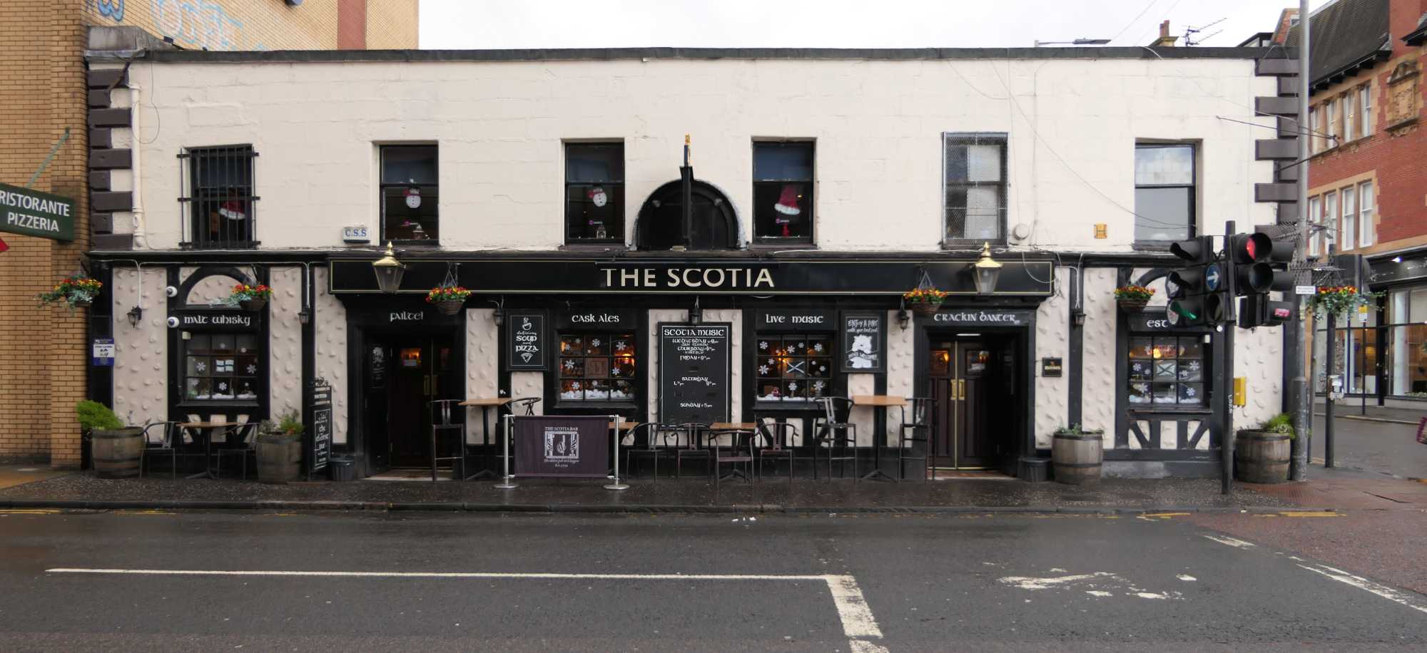 Outside the Scotia Pub, Glasgow