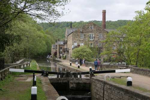 Rochdale canal at hebden bridge.