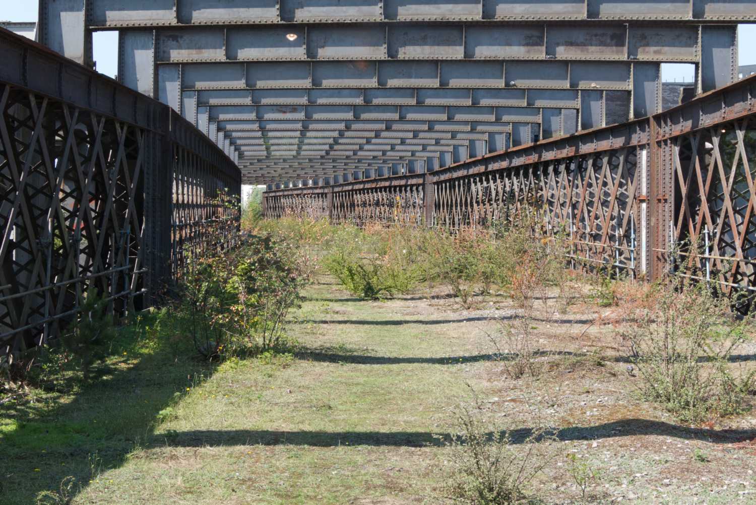 View of Castlefield Viaduct, three