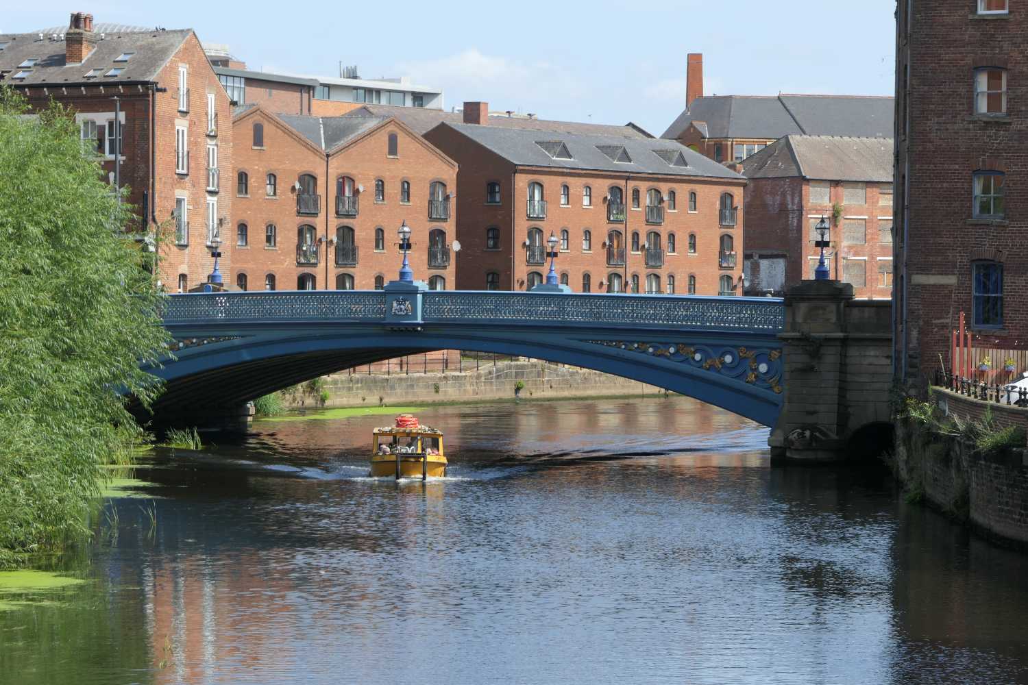 Bridge accross the River Aire in Leeds