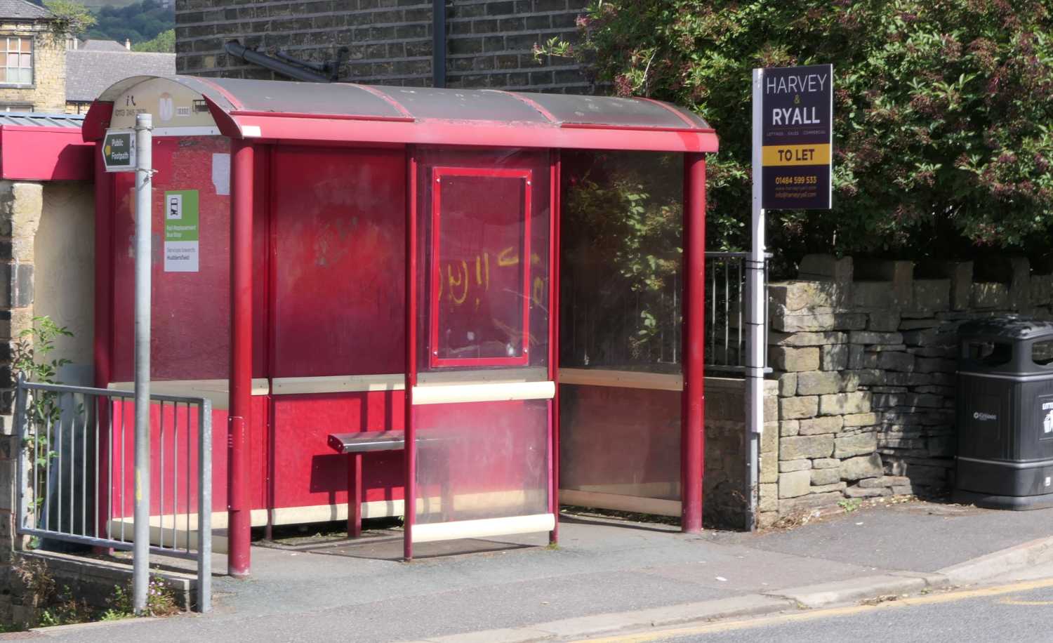 Bus stop to let