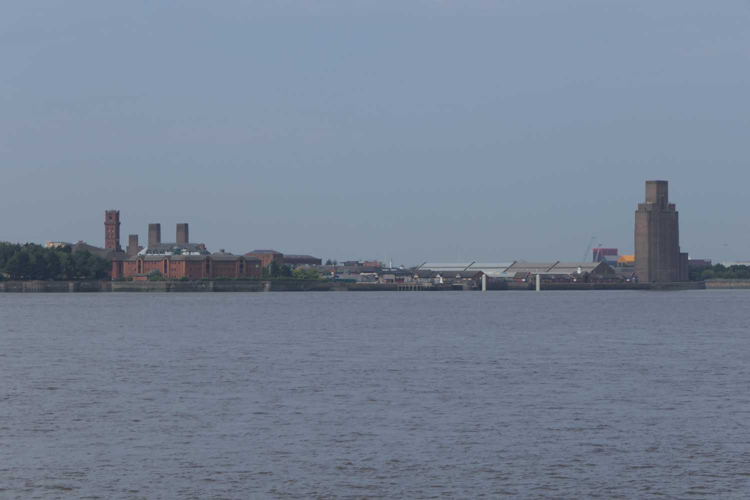 View across the river Mersey to Birkenhead