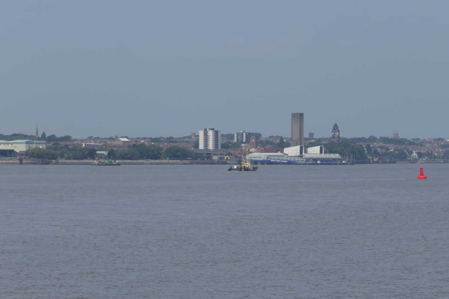 View across the river Mersey to Seacombe