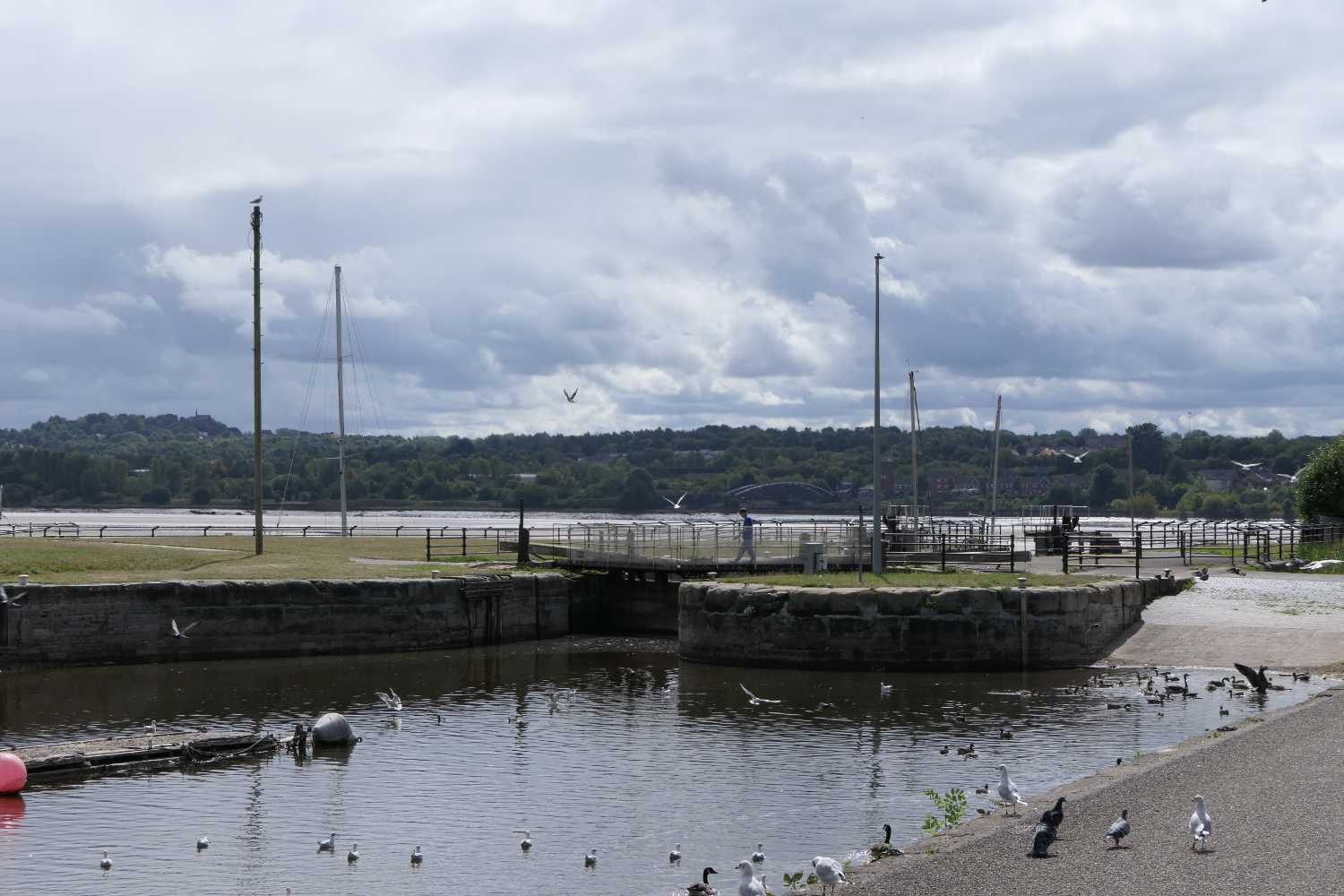 Lock giving access to the Sankey Canal