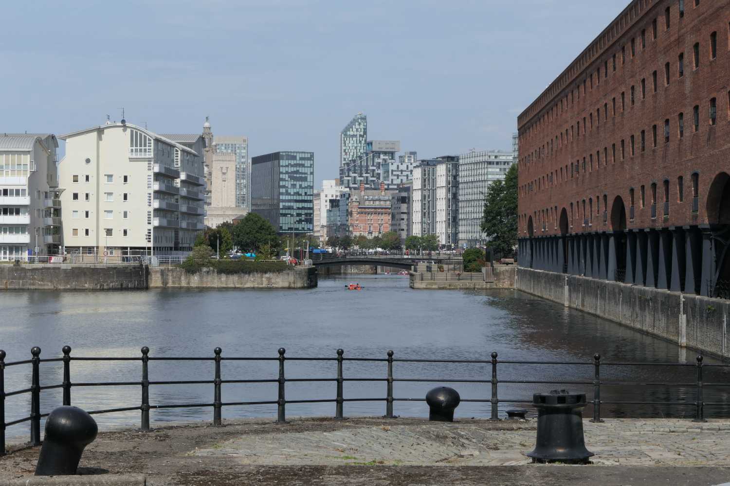 Wapping Dock looking towards the Centre of Liverpool