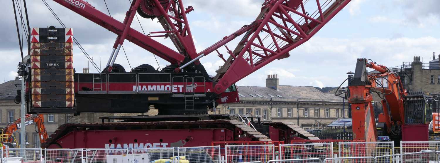 Huge Mammoet Crawler Crane, Three