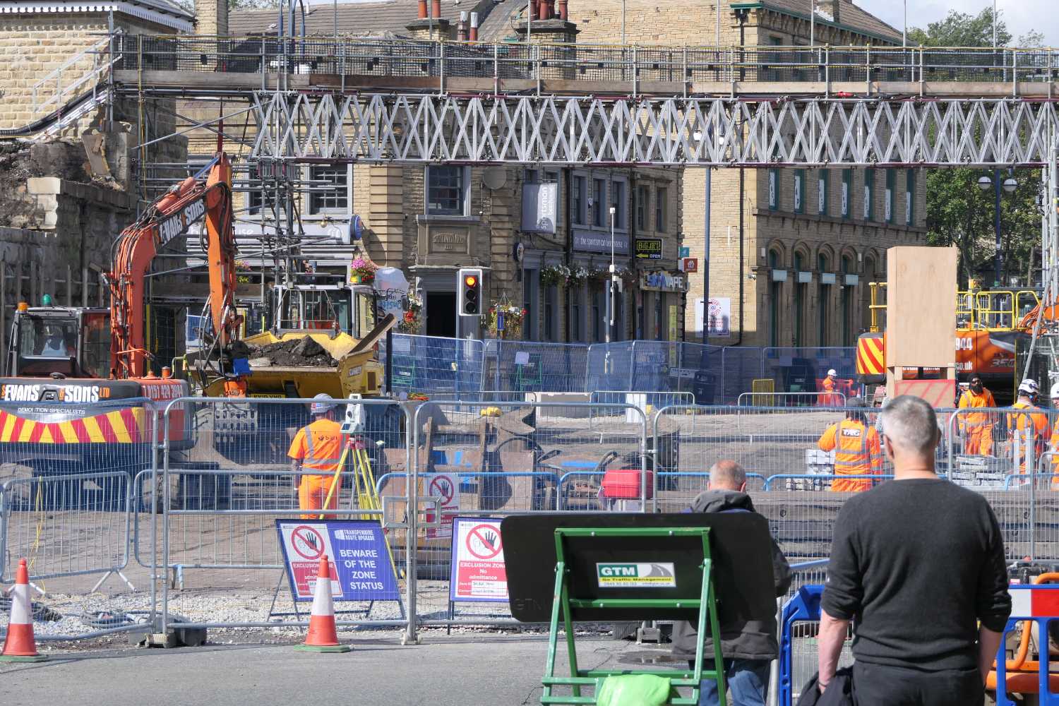 John William Street without the railway bridge, four