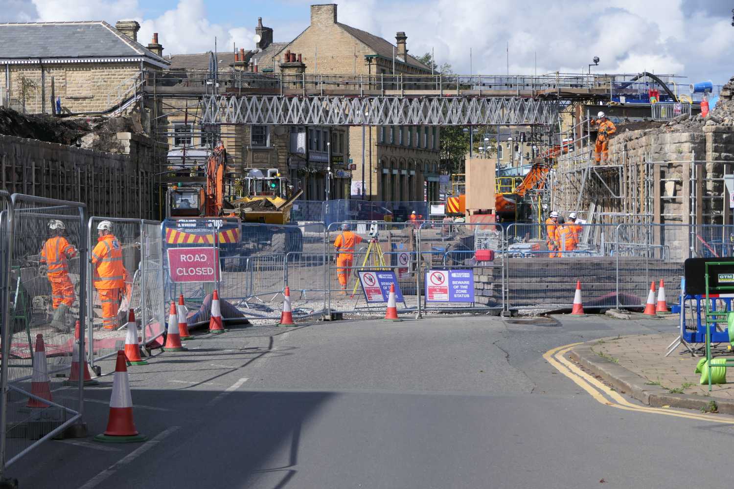 John William Street without the railway bridge, five