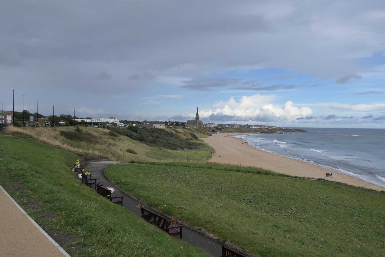 Tynmouth bay looking towards Cullercoats, one