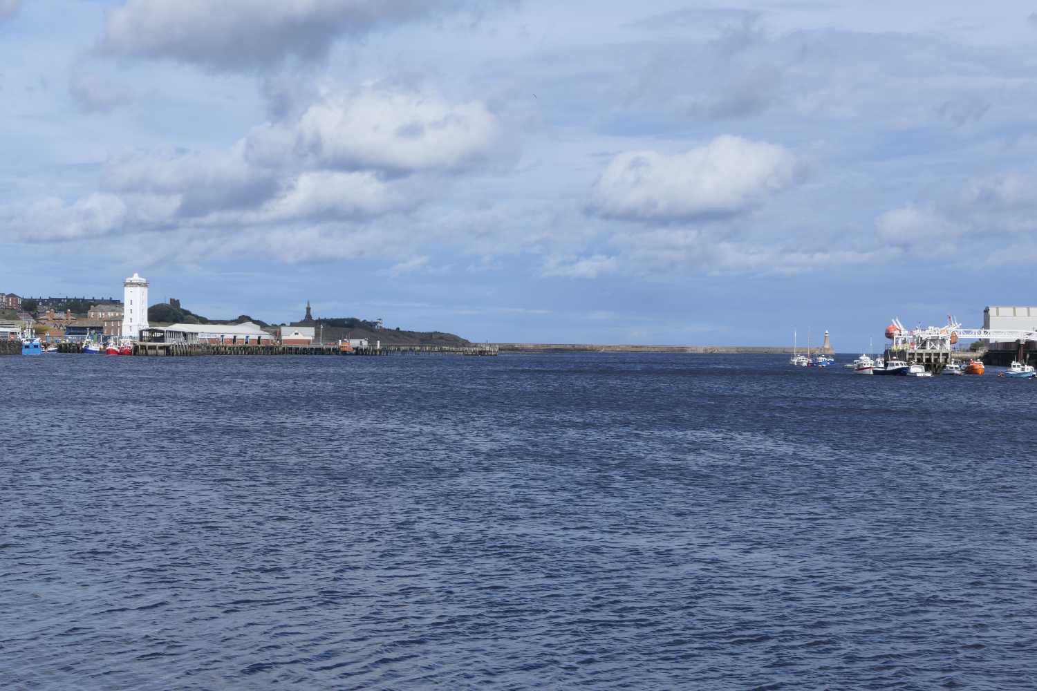 Looking out to sea from the North Shields ferry terminal.