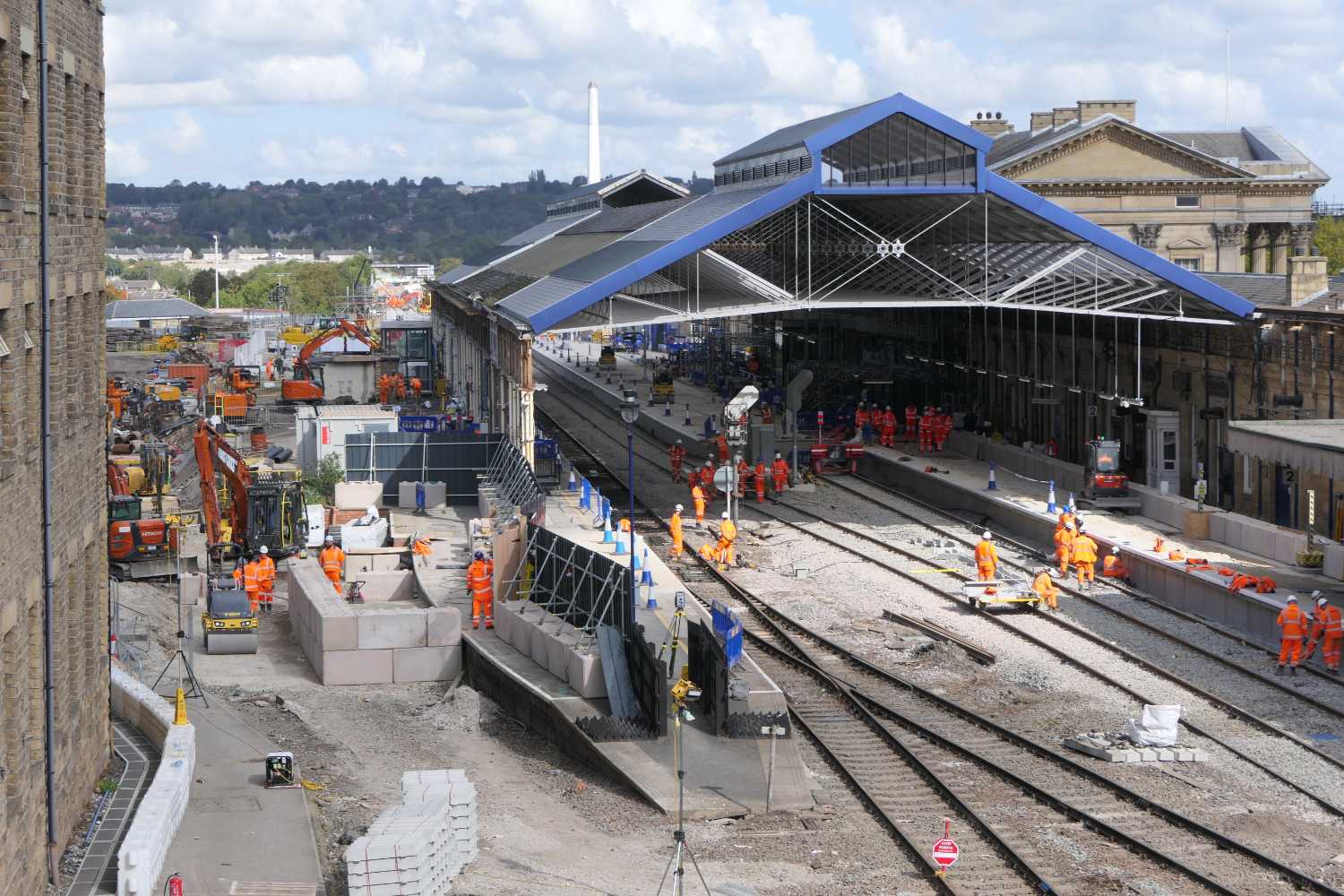 Huddersfield station platforms one and two, one