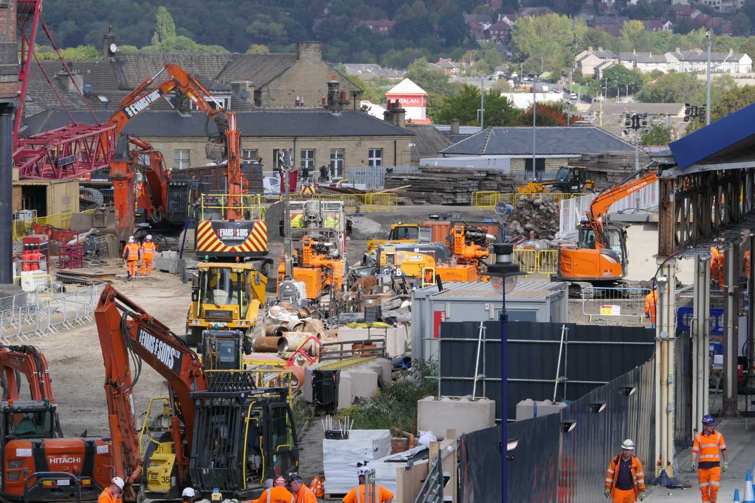 The site of the new playforms,
