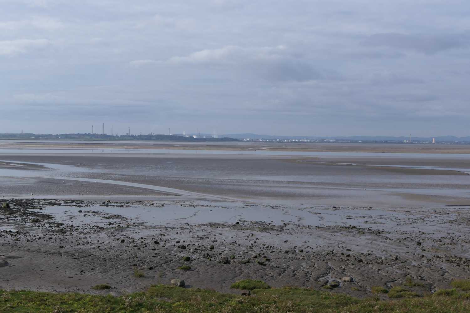 View of the River Mersey from Hale Lighthouse, two