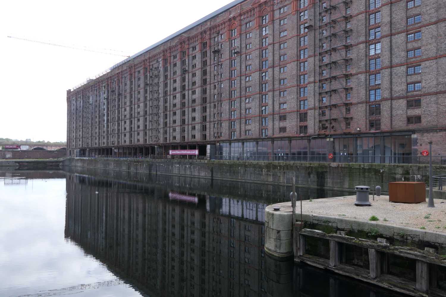 Stanley dock right side, the tabacco warehouse