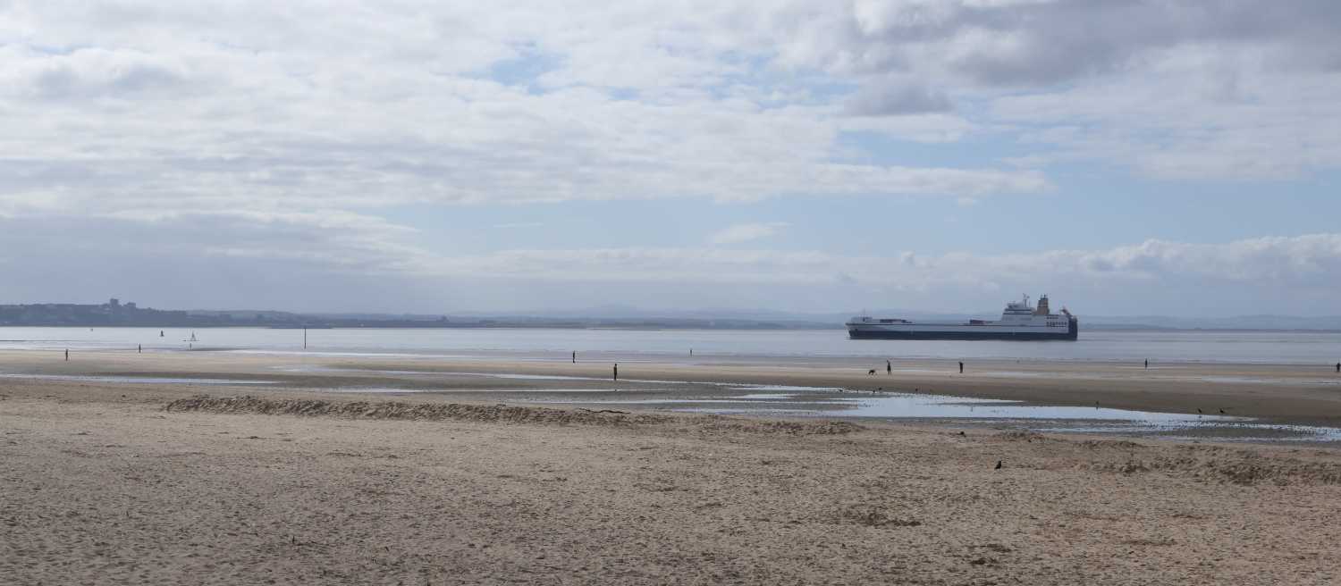 Ship approaching Liverpool, two.