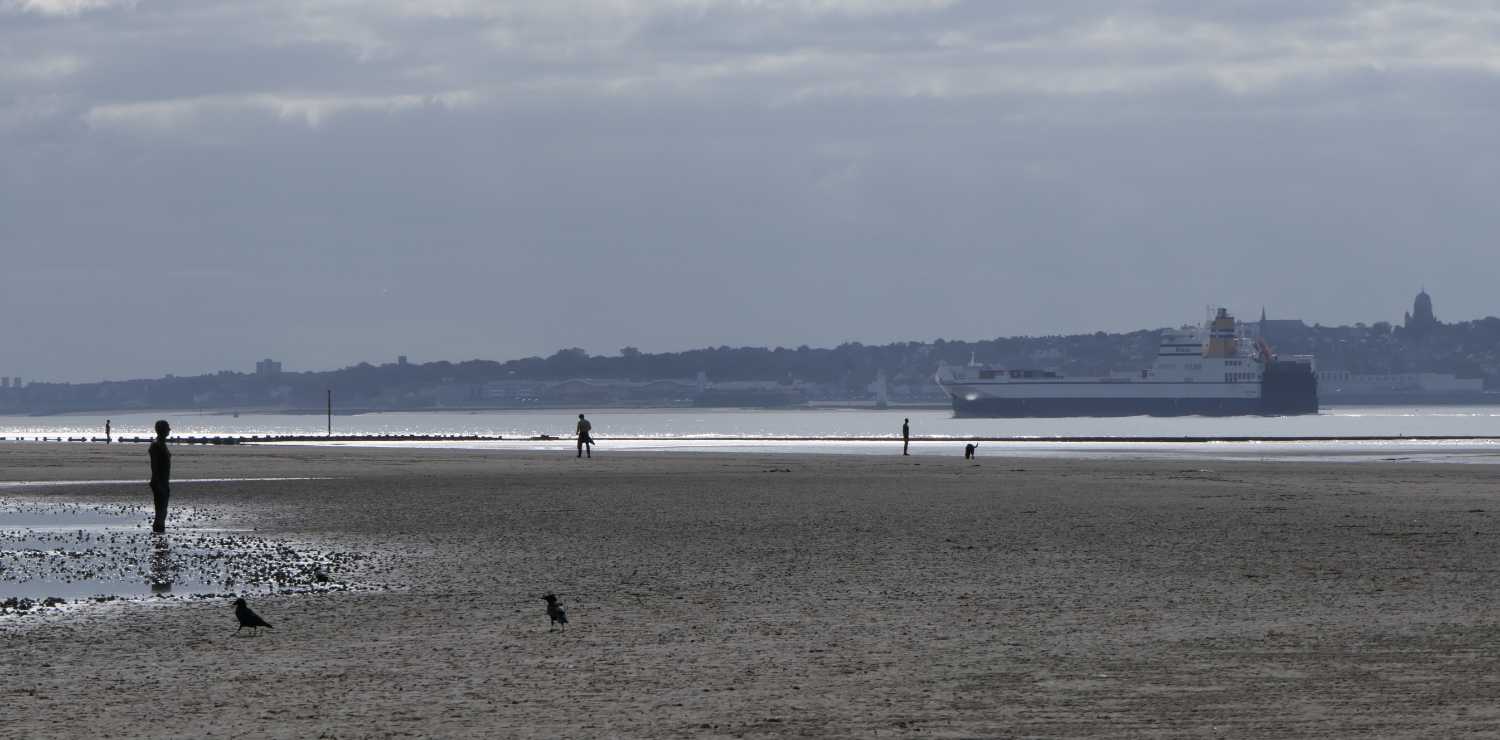 Ship approaching Liverpool, three.