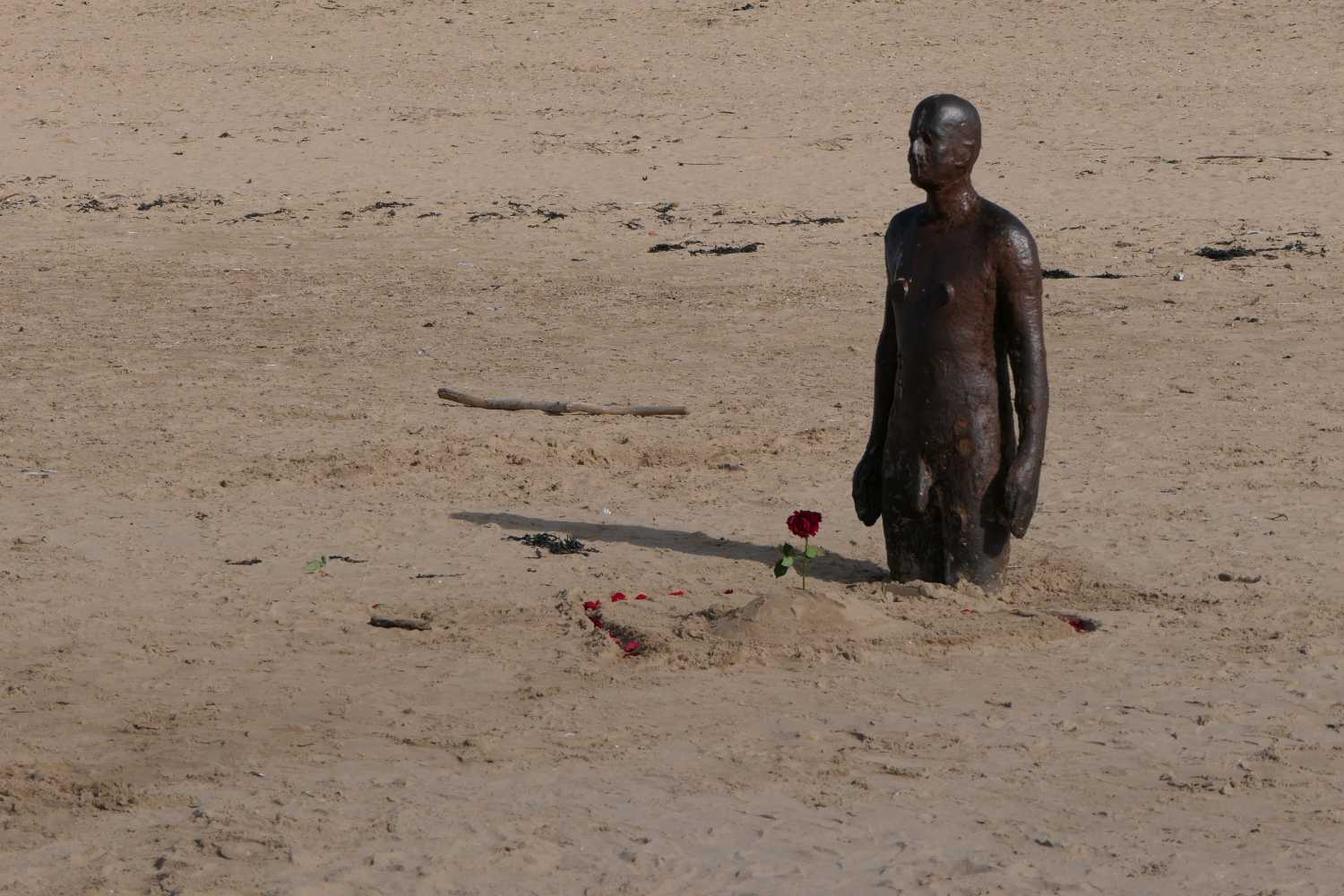 Gormley statue.