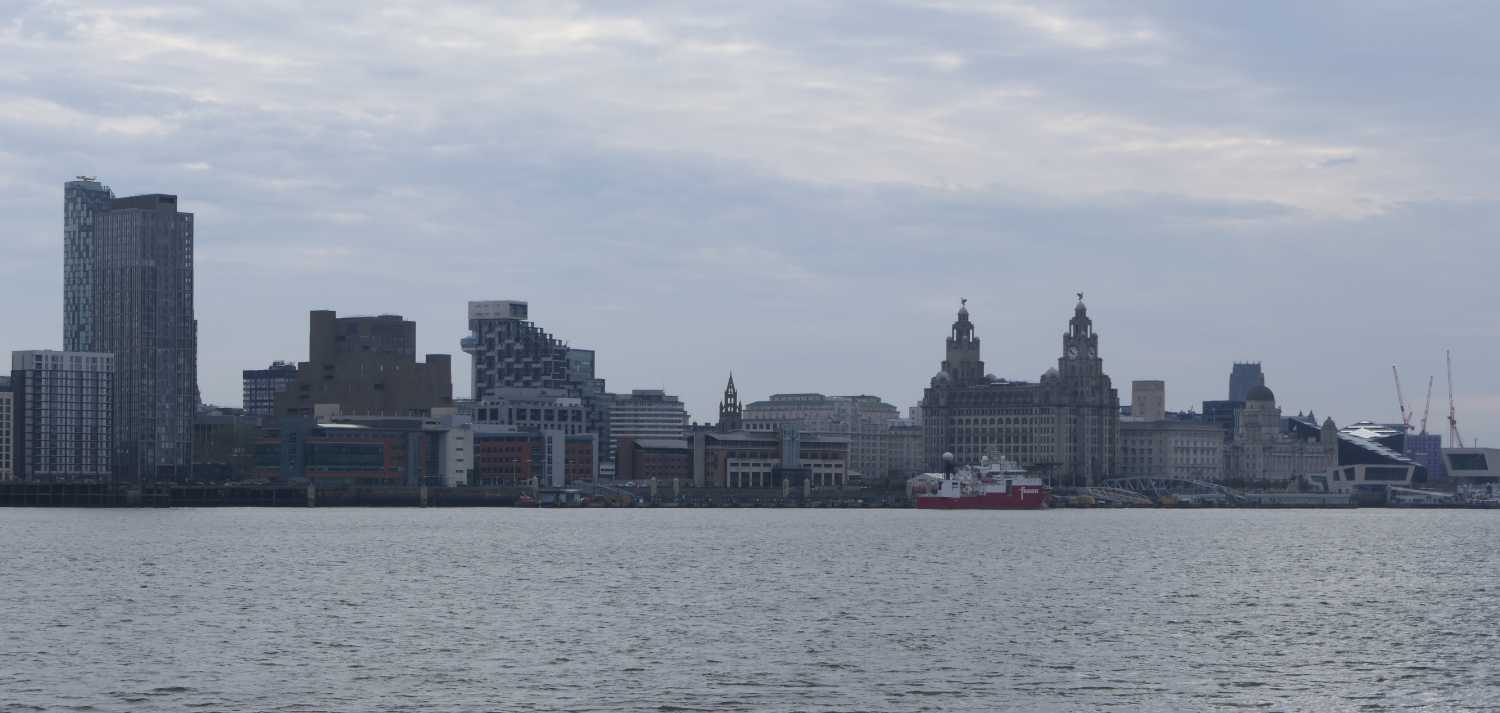 Liverpool Pier Head from Seacombe, one.