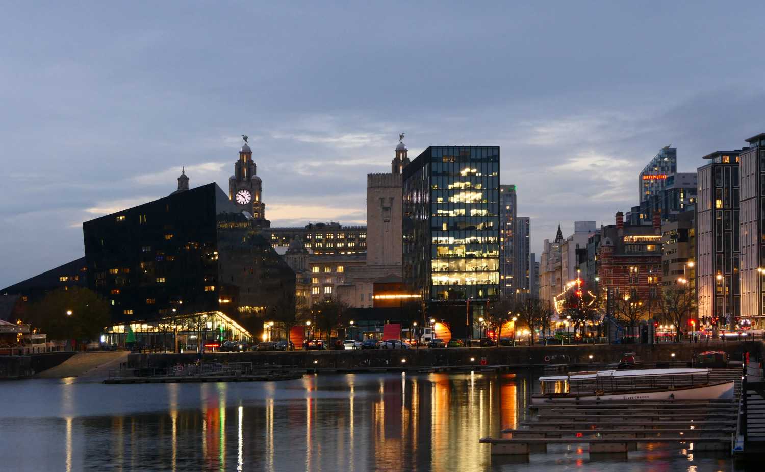 View of the Pier Head accross the Salthouse dock, one