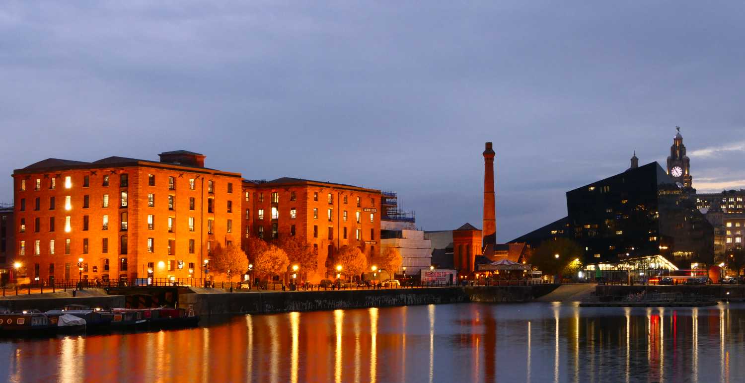 View of Royal Albert dock across the Salthouse dock, one