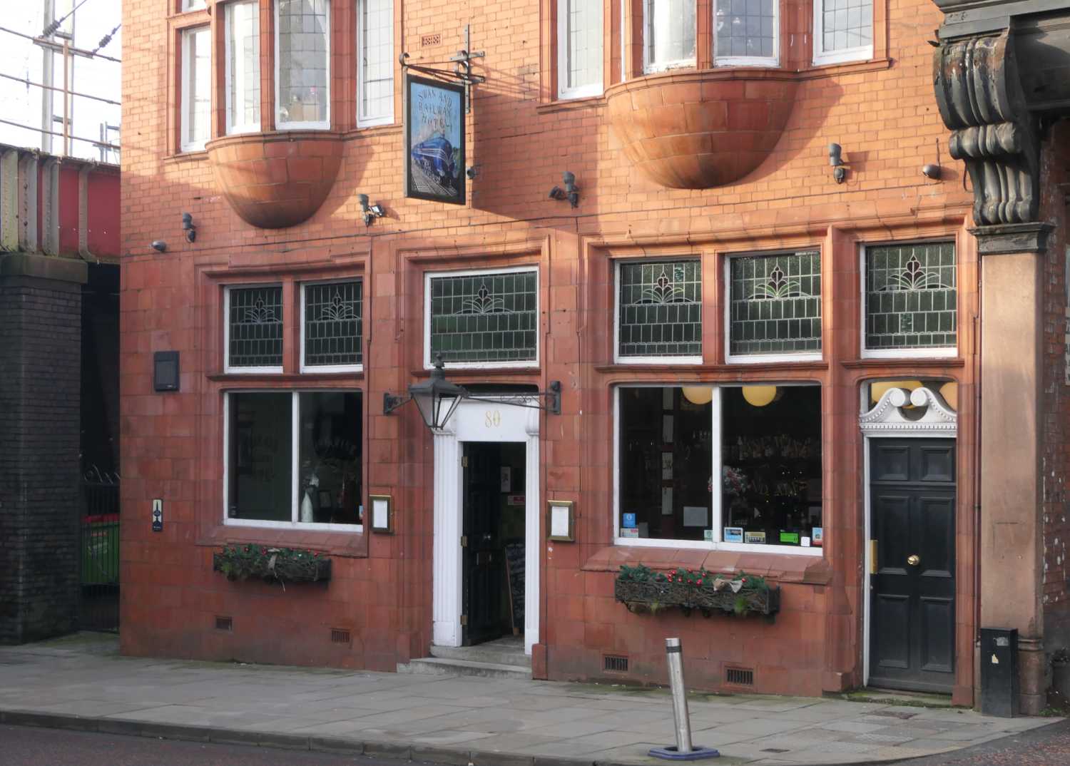 Outside of the Swan and Railway pub, Wigan