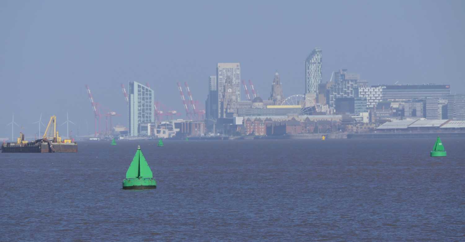 The liverpool waterfront from Eastham Ferry, Two