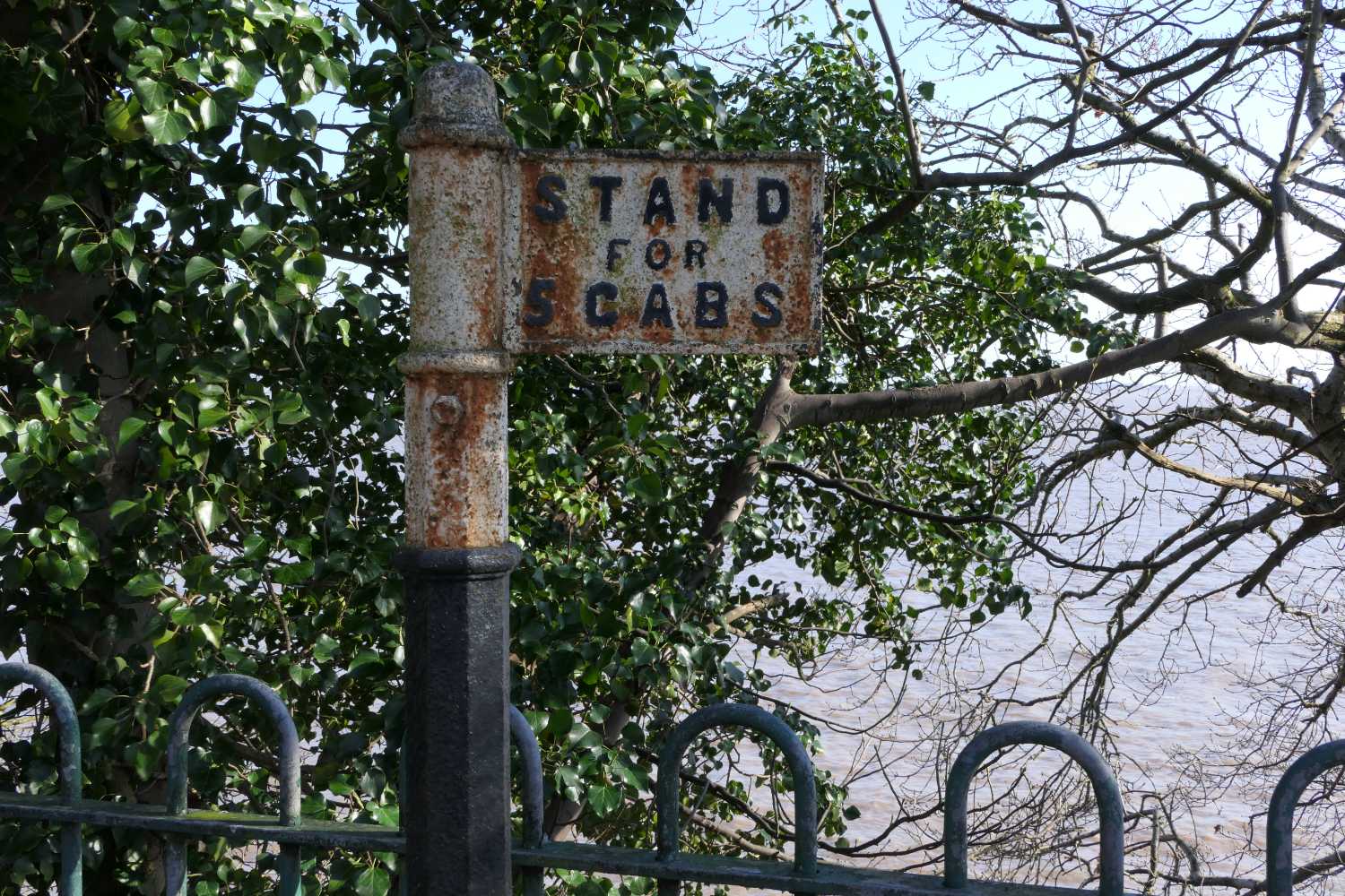 Road sign at Eastham Ferry