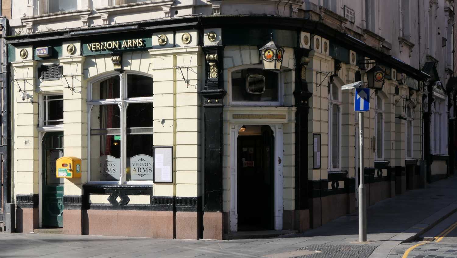 Outside of the Vernon Arms