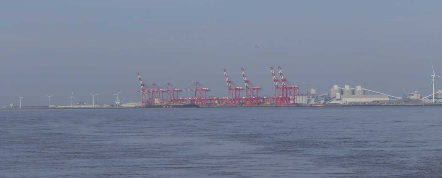 Seaforth docks from the Seacombe landing stage