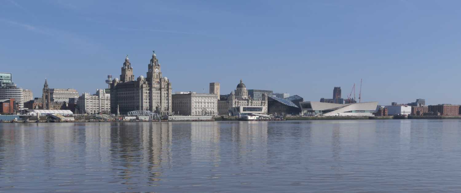 Looking across the river to the Pier Head
