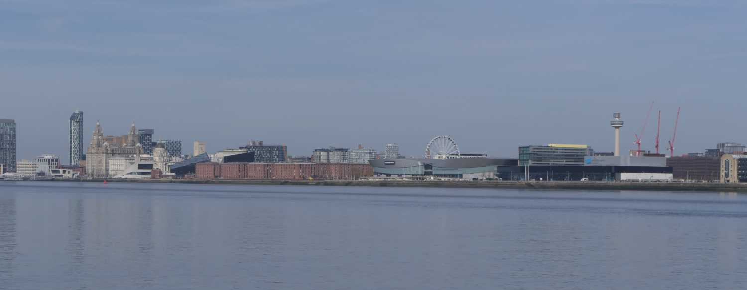 Liverpool water front from the river
