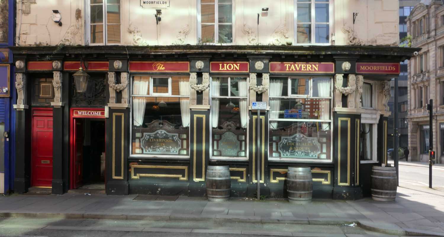 Outside view of the Lion Tavern