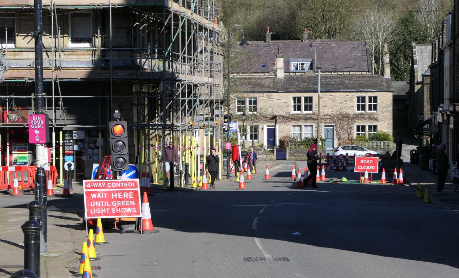 Traffic lights Peel Street