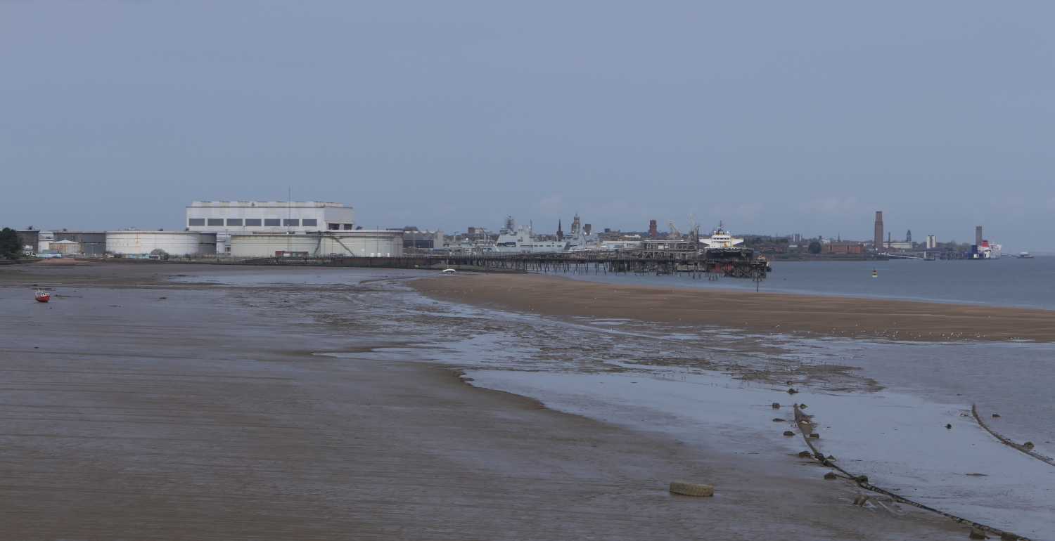 The Wirral shoreline