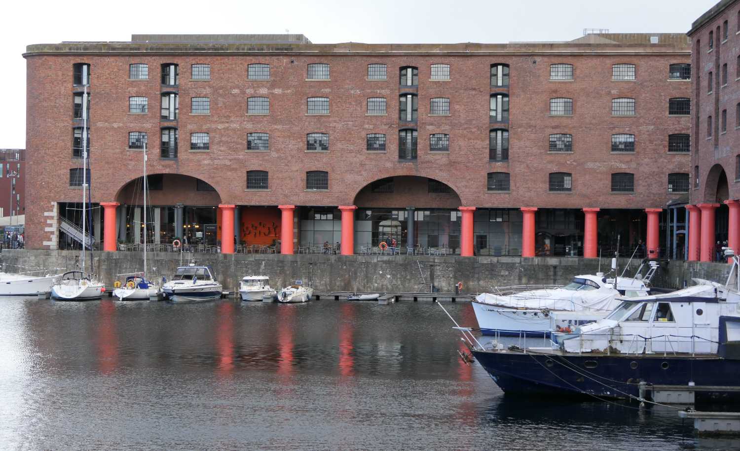 Inside the Albert Dock, five