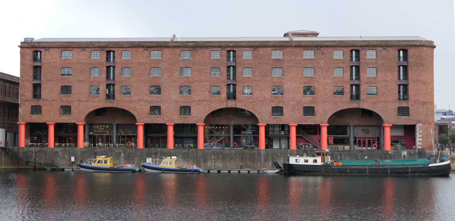 Inside the Albert Dock, eight