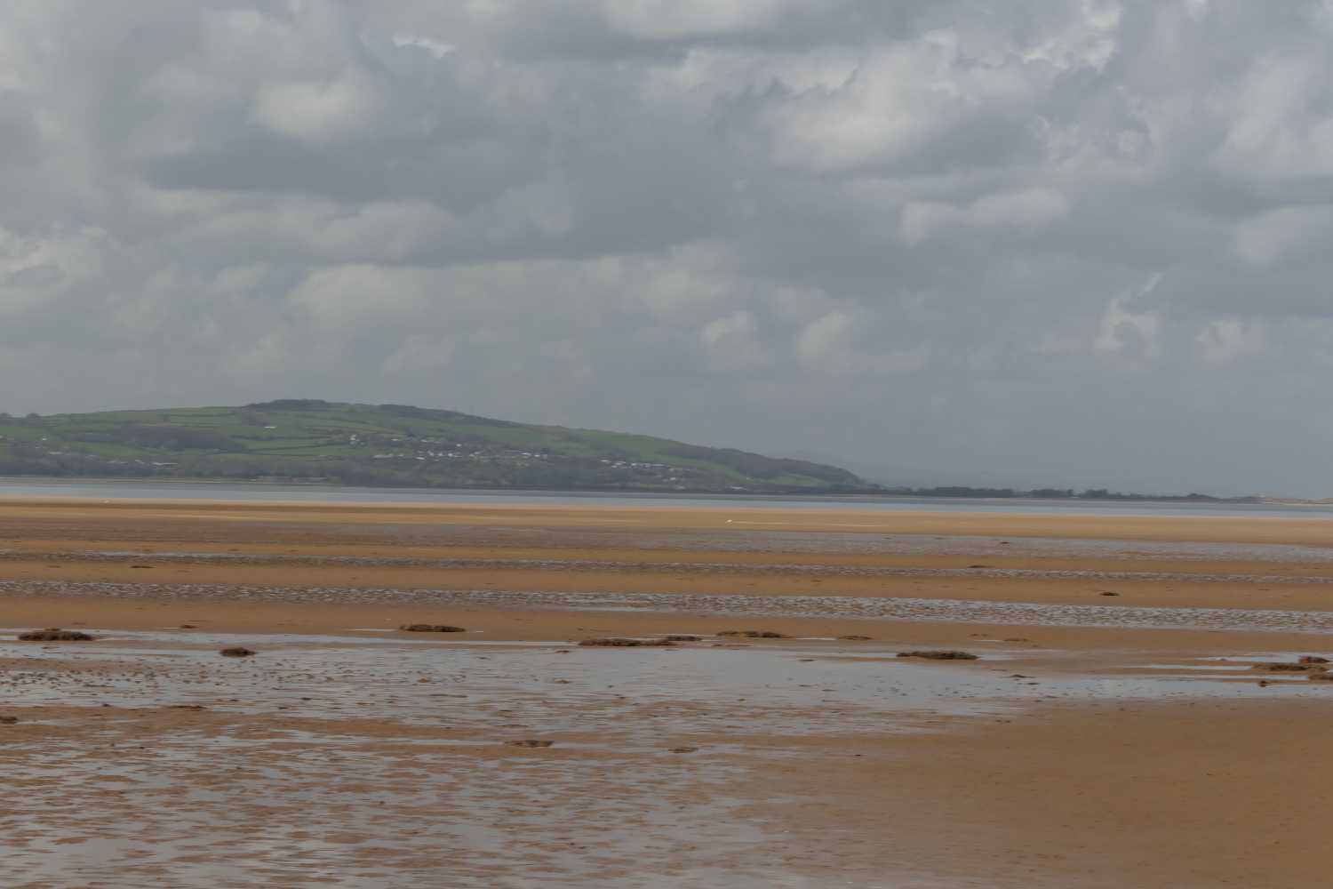 North Wales across the River Dee, getting cloudy