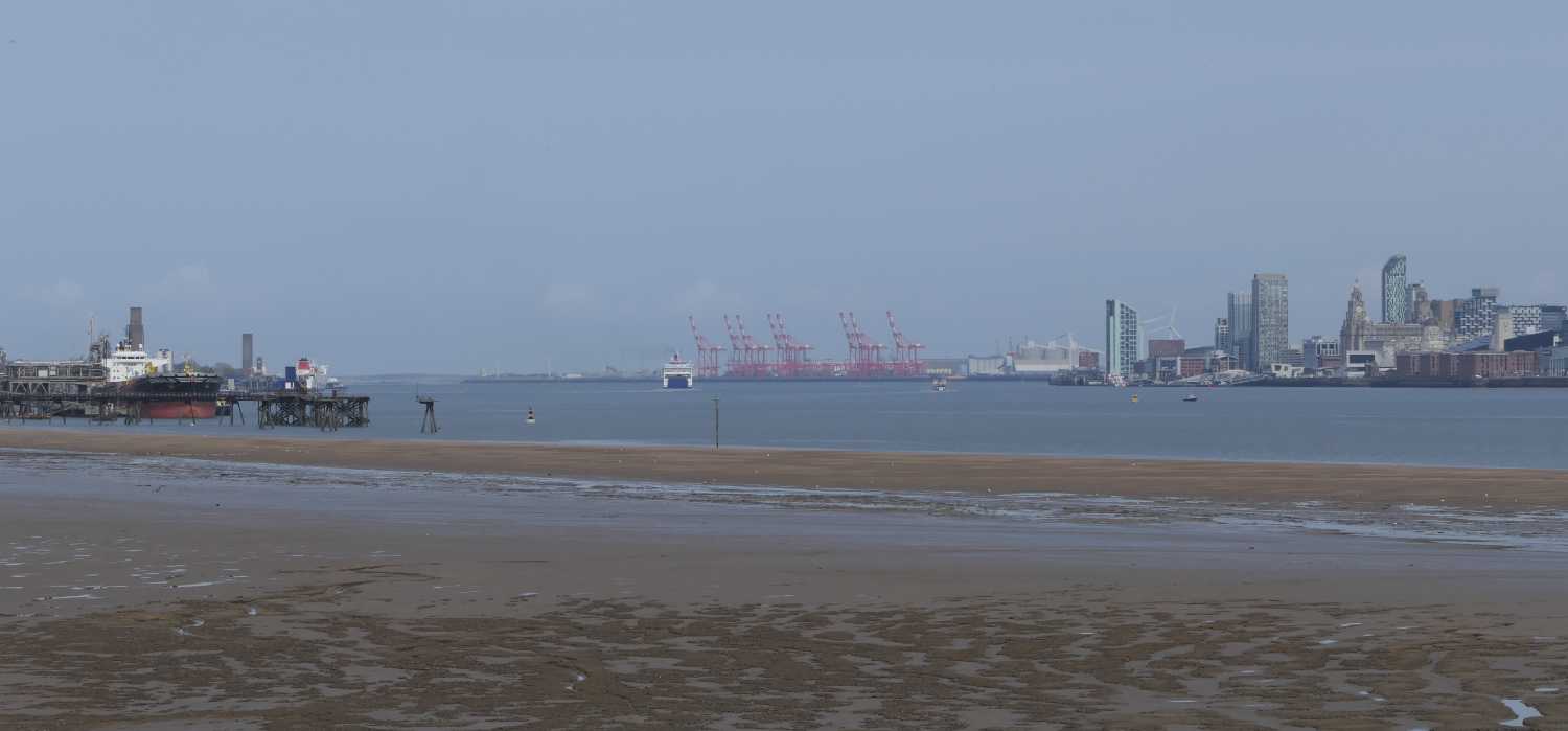 River mersey from the Port Sunlight Riverside Park