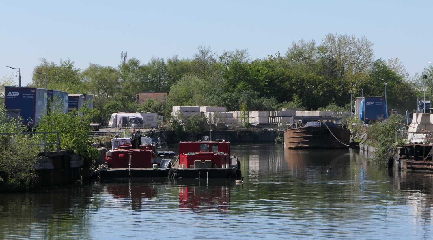 Manchester dry docks - some barges