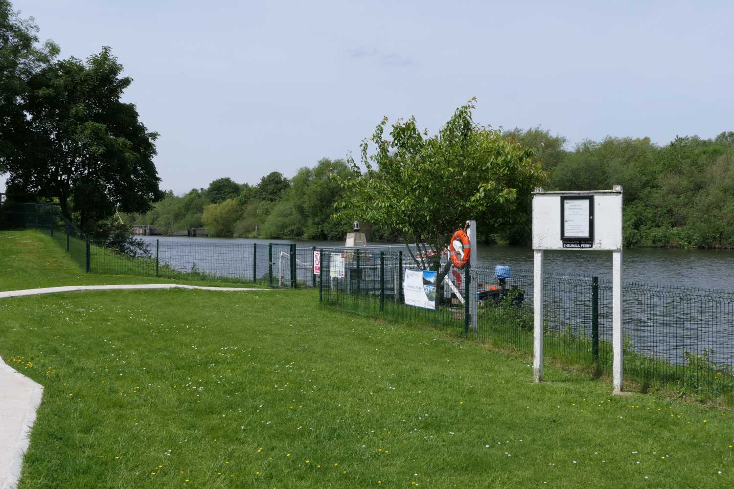 Ferry terminal on south side of the canal