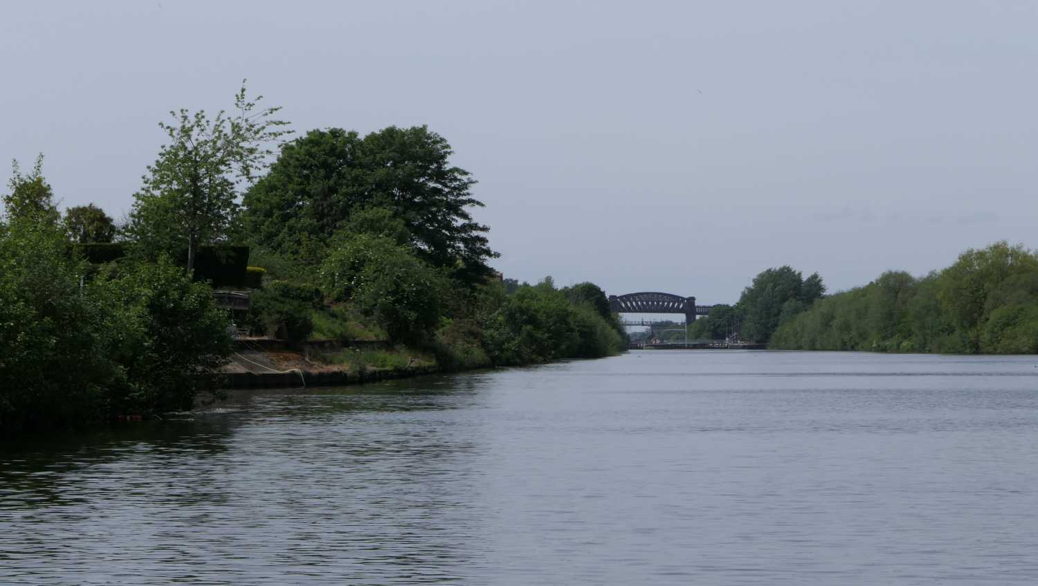 Canal view west towards Latchford locks, 1