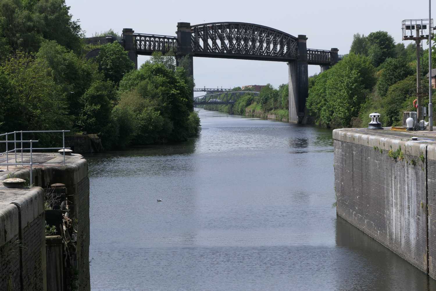 Small lock and Latchford Viaduct