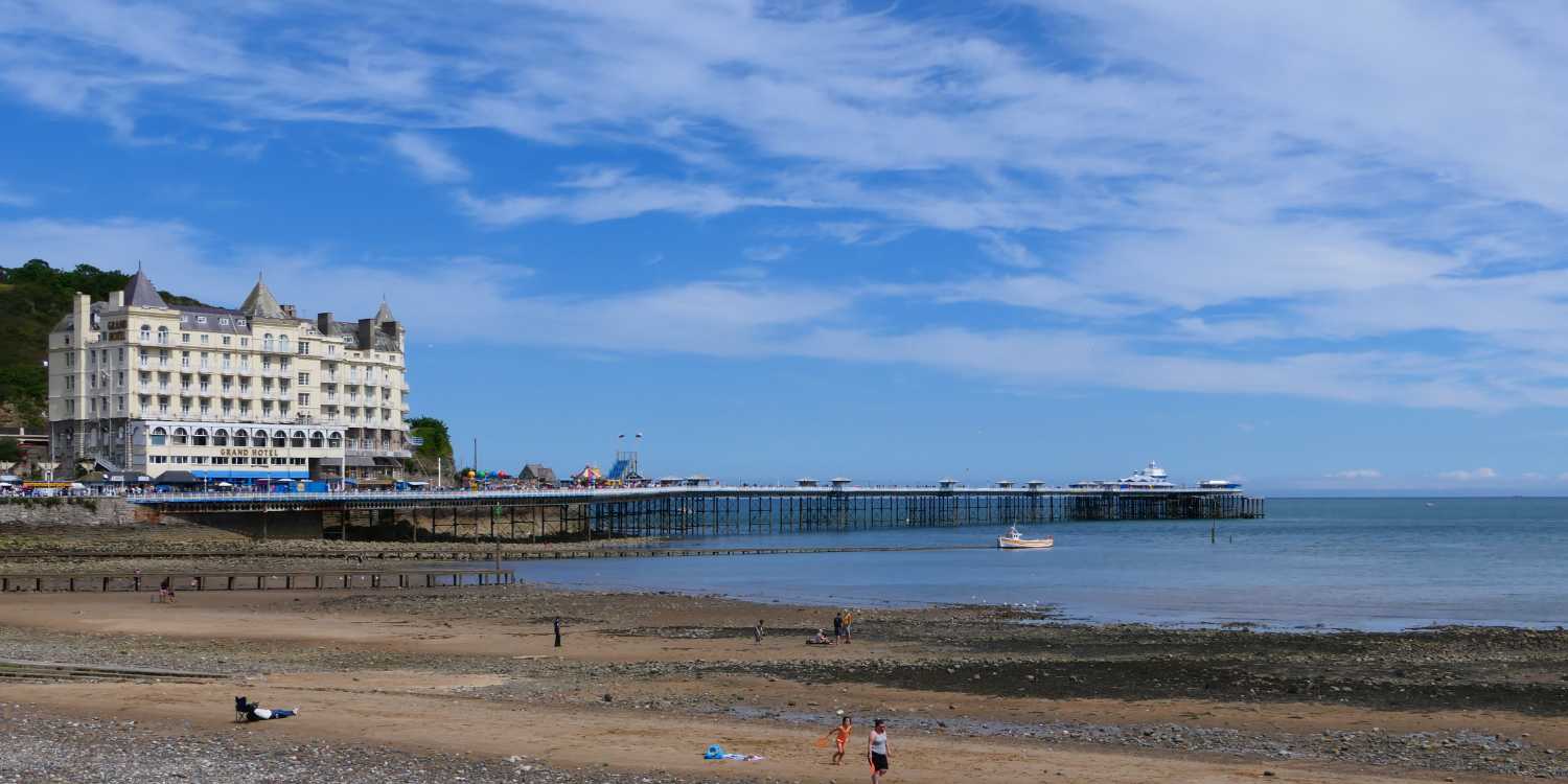 Llandudno pier and the grand hotel