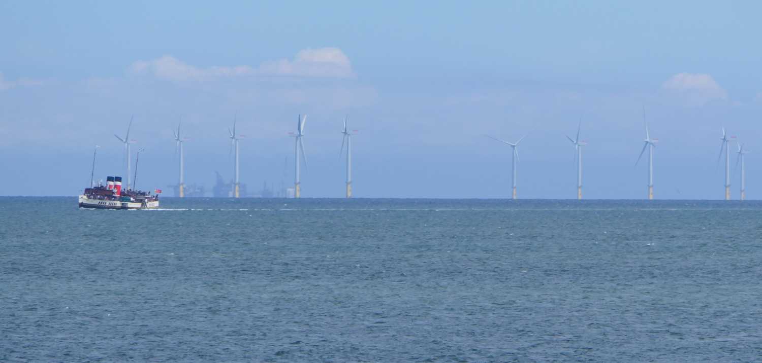 Waverley passing a wind farm