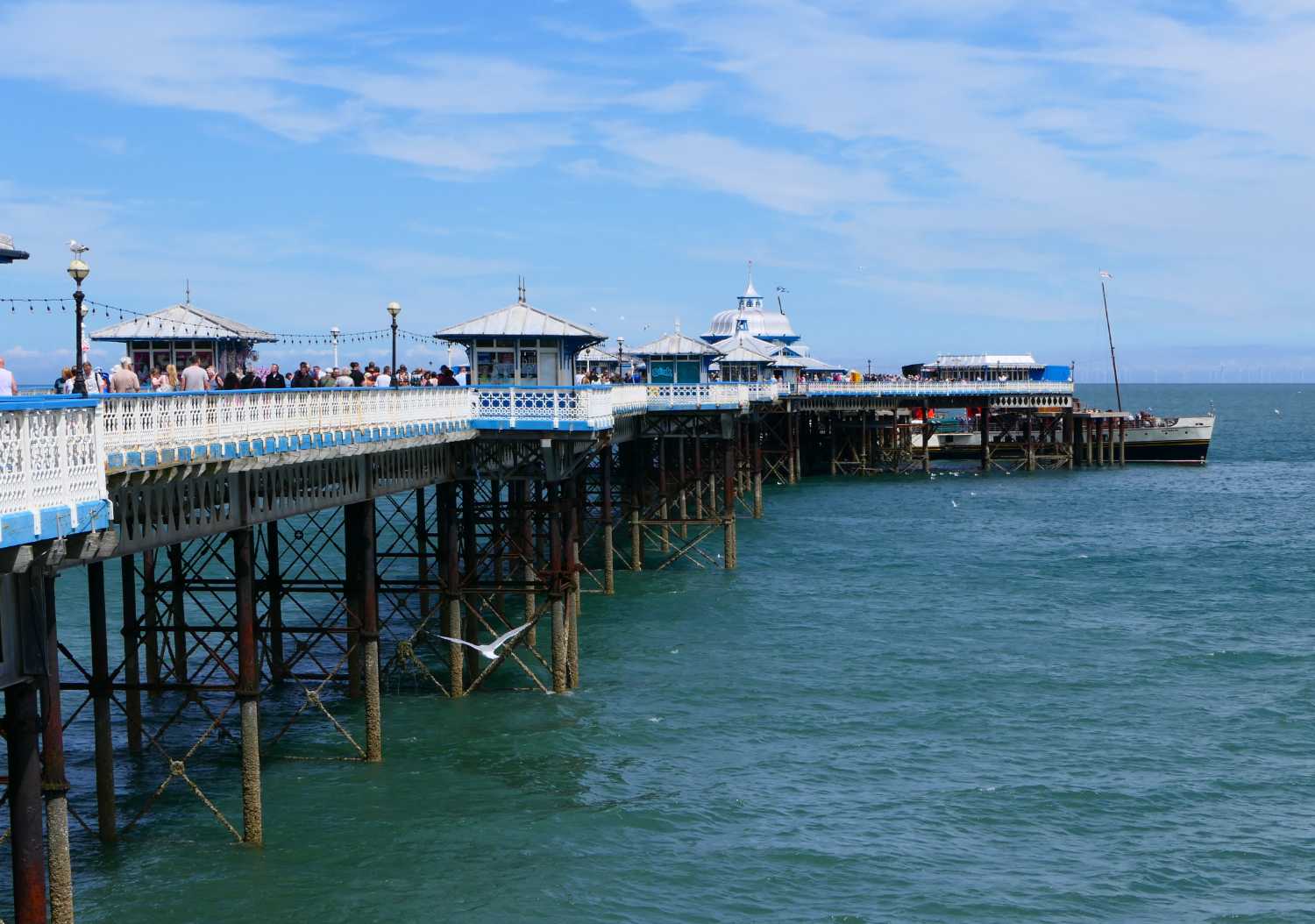 The Waverley berthed at the end of the pier