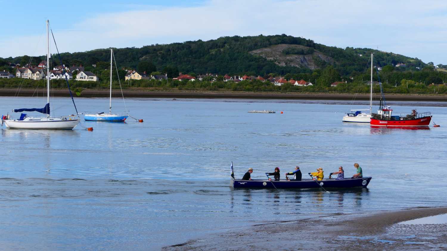 Rowers on the river